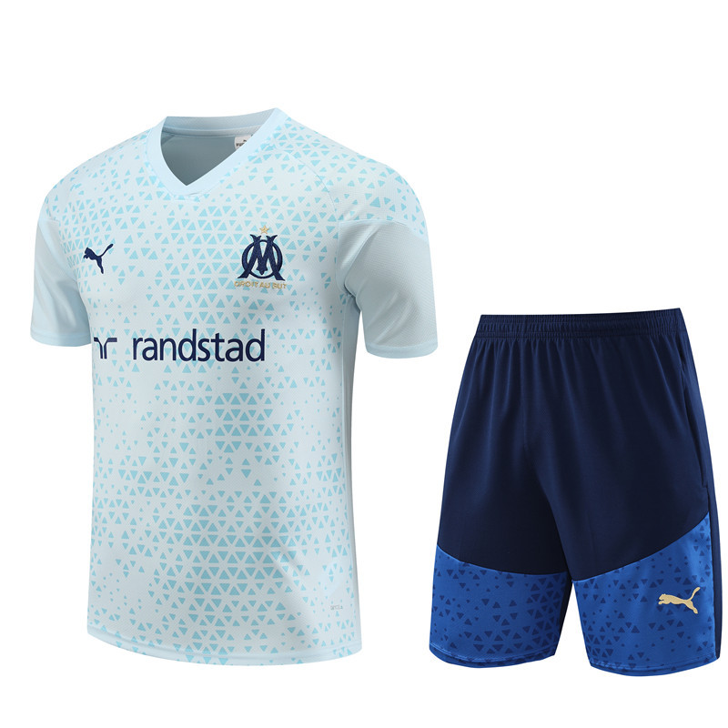 Marseille training shirt light blue kid adult 23-24 #801