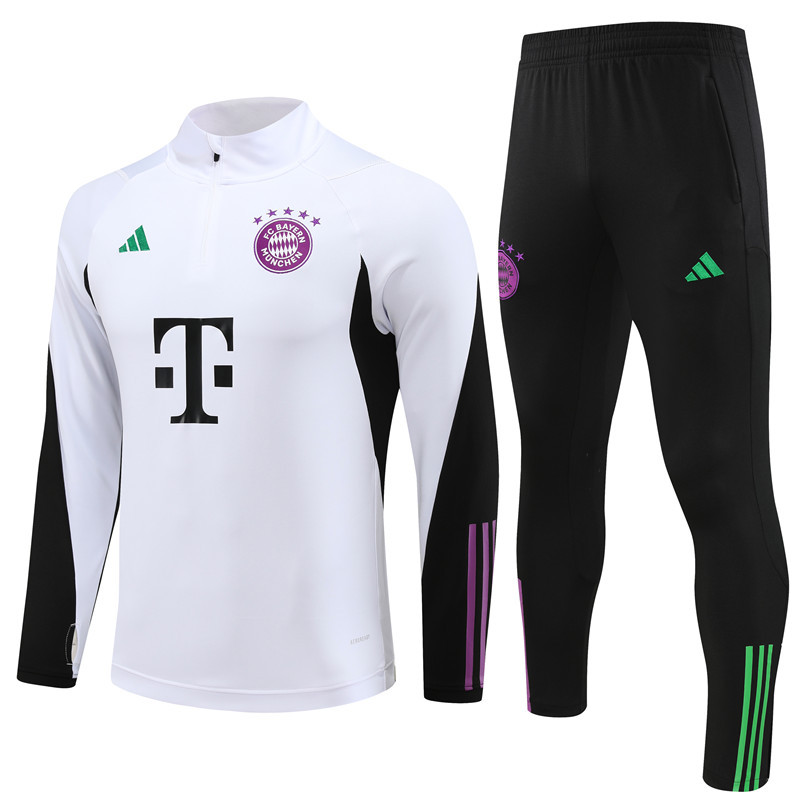 Bayern Munich tracksuit white kid adult 23-24 #801