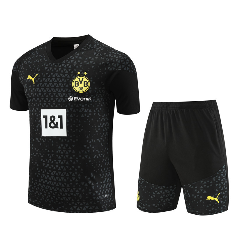 Dortmund training shirt black kid adult 23-24 #801