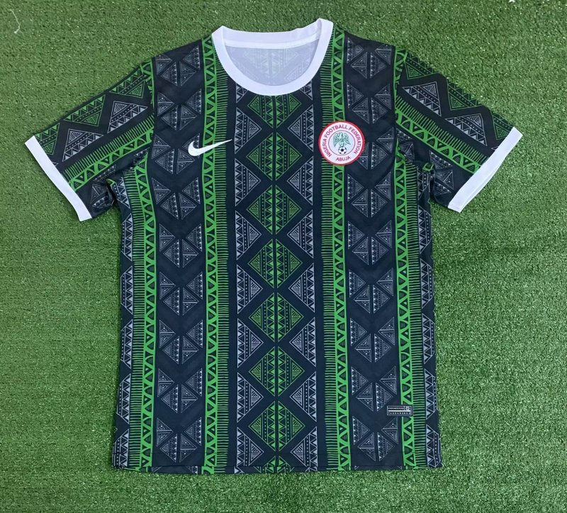  Nigeria training shirt green black 23-24