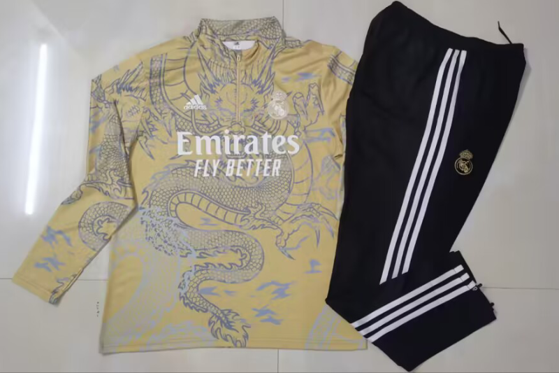 Real Madrid tracksuit yellow dragon S-3XL 23-24