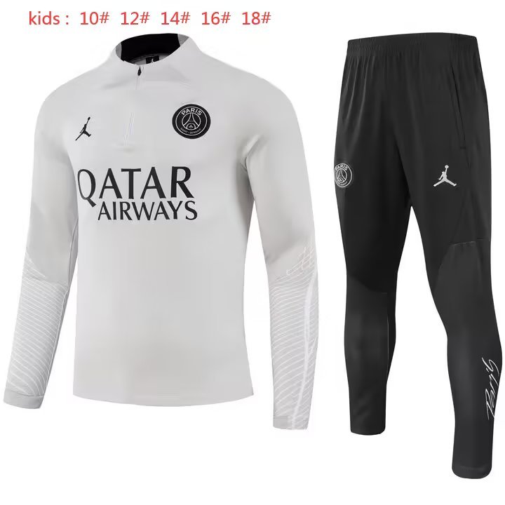 PSG  Paris Saint-Germain grey tracksuit kid adult 23-24 #902