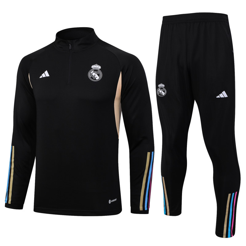 Real Madrid tracksuit black 23-24 B675