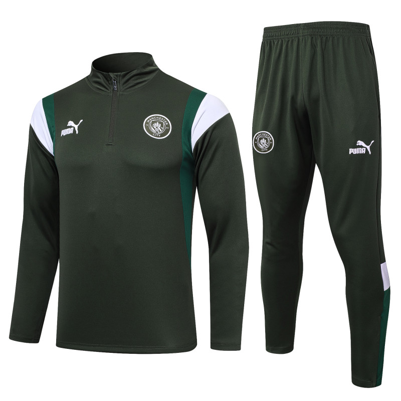 Manchester city tracksuit deep green 23-24 #B750