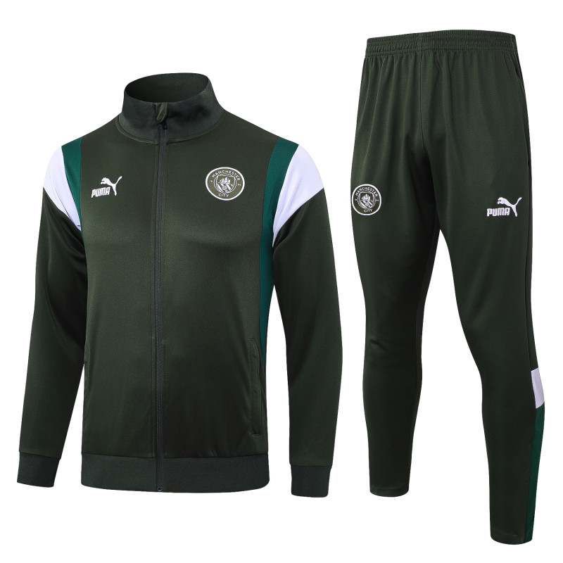 Manchester city jacket deep green with pants 23-24 A707