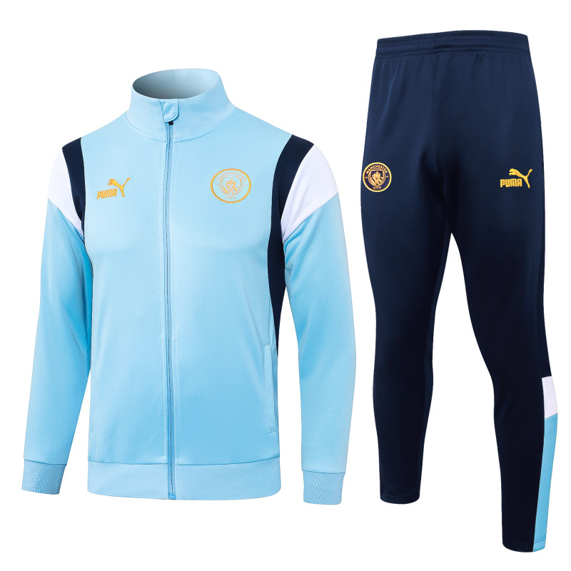 Manchester city jacket with pants blue 23-24 #A701