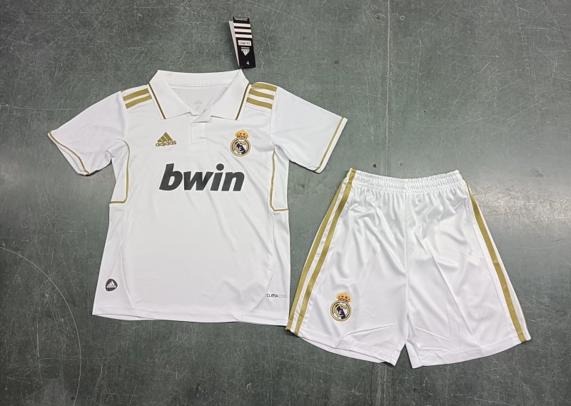 Real Madrid retro 11-12 home kid #ABC