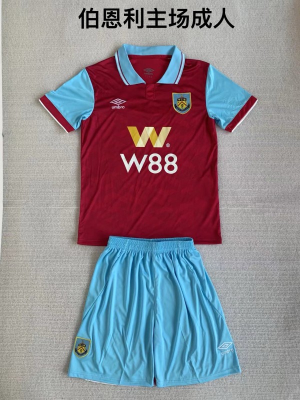 Burnley home with shorts 23-24