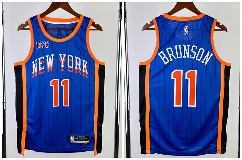 New York Knicks city edition blue BRUNSON 11