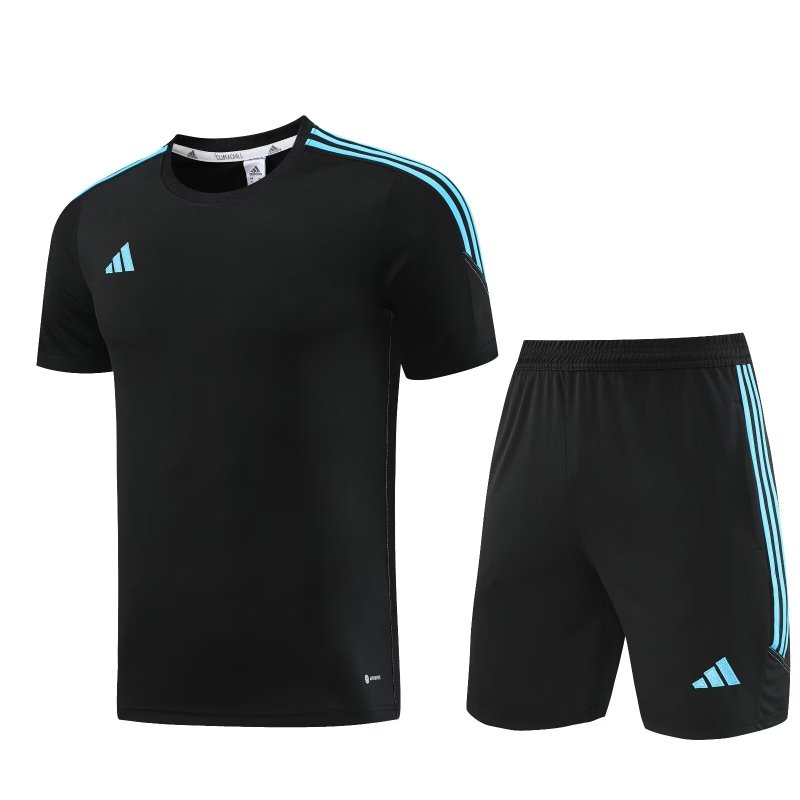 AD02 black blue with shorts