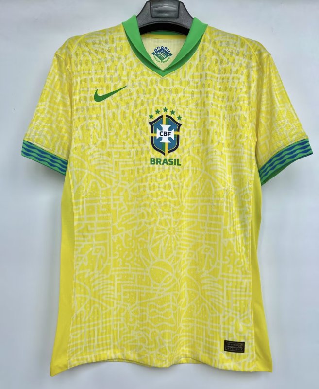 Brazil home S-4XL 24-25 player version