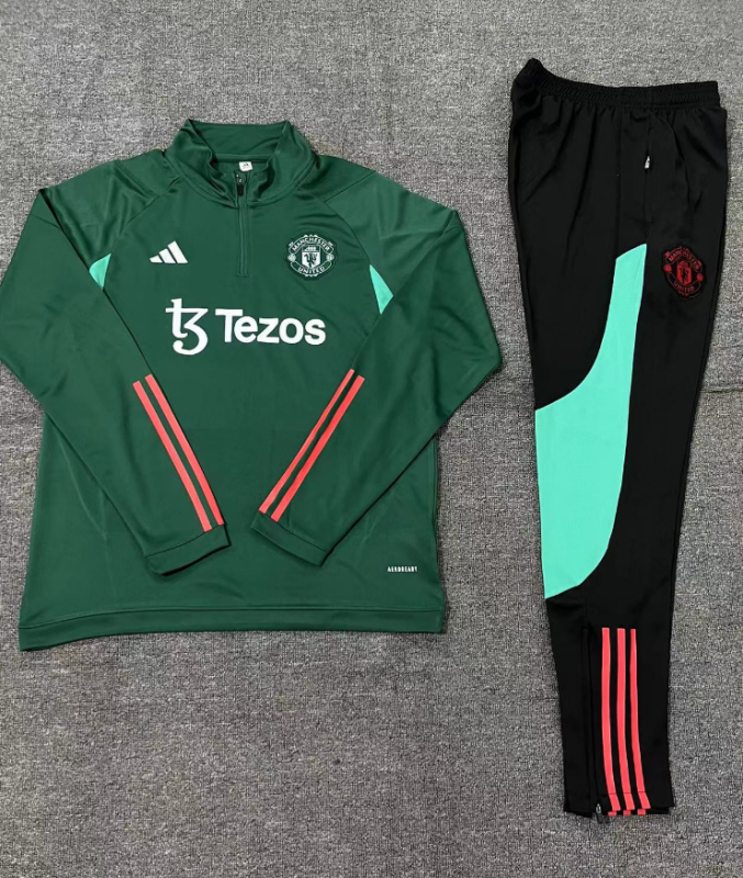 Manchester united tracksuit blackish green 23-24 #801