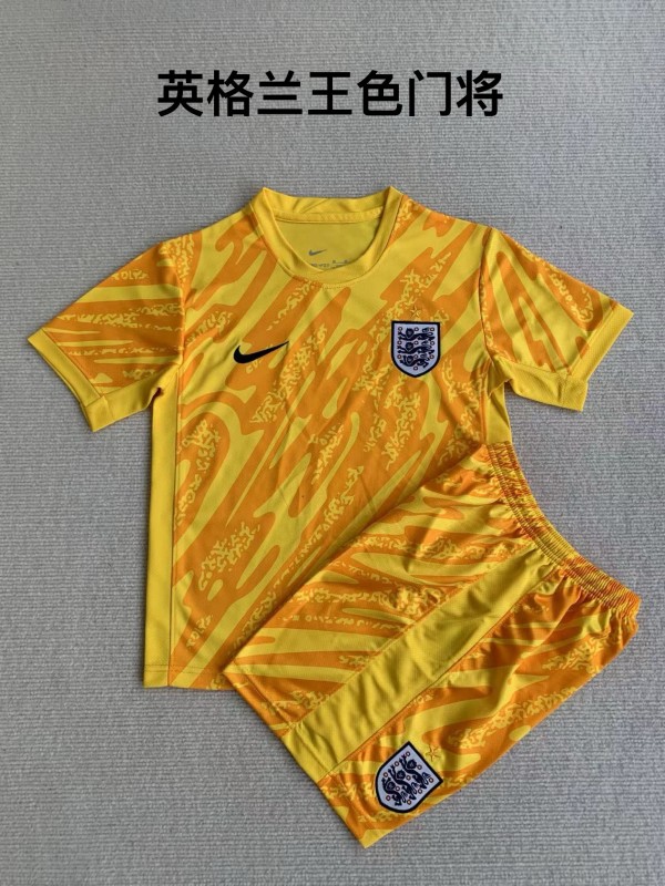 England goalkeeper yellow kid adult with shorts 2024