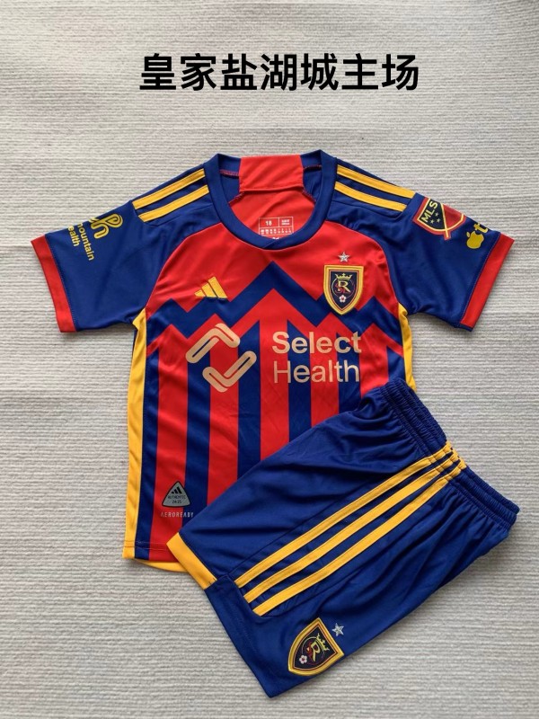 Real Salt Lake home kid adult with shorts 2024 MLS