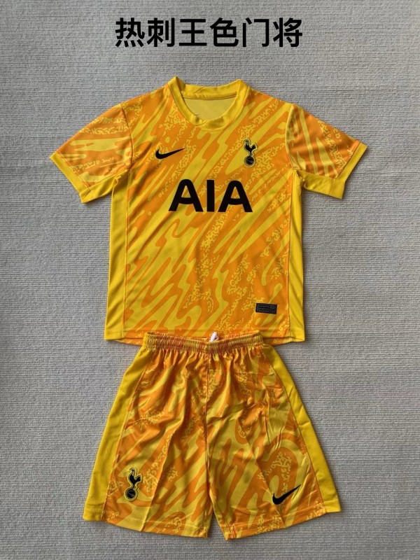 Tottenham Hotspur goalkeeper yellow kid adult with shorts 24-25