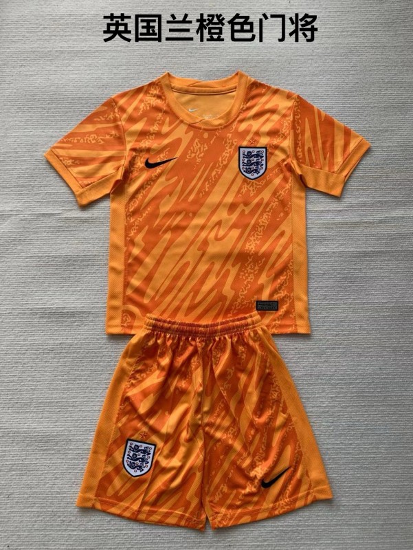 England goalkeeper orange kid adult with shorts 2024
