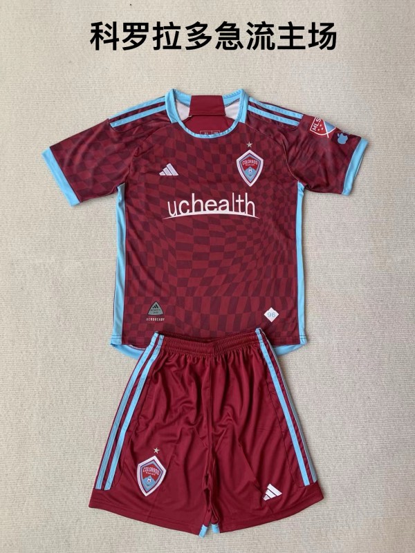 Colorado Rapids home kid adult with shorts 2024 MLS