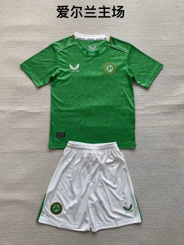 Republic of Ireland home kid 2024 without sponsor