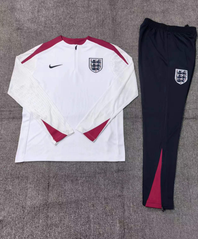 England tracksuit white kid adult 2024 player version