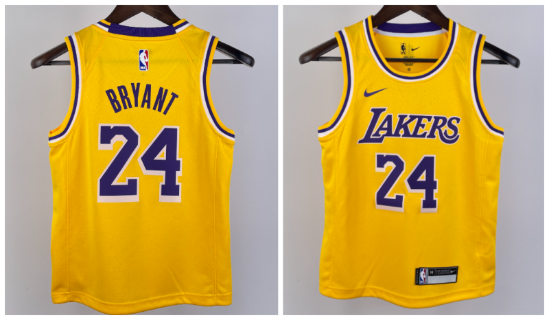 Los Angeles Lakers Kobe 24 yellow 2024 KID