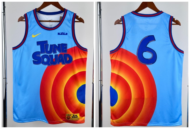 Los Angeles Lakers slam dunk James 6 blue
