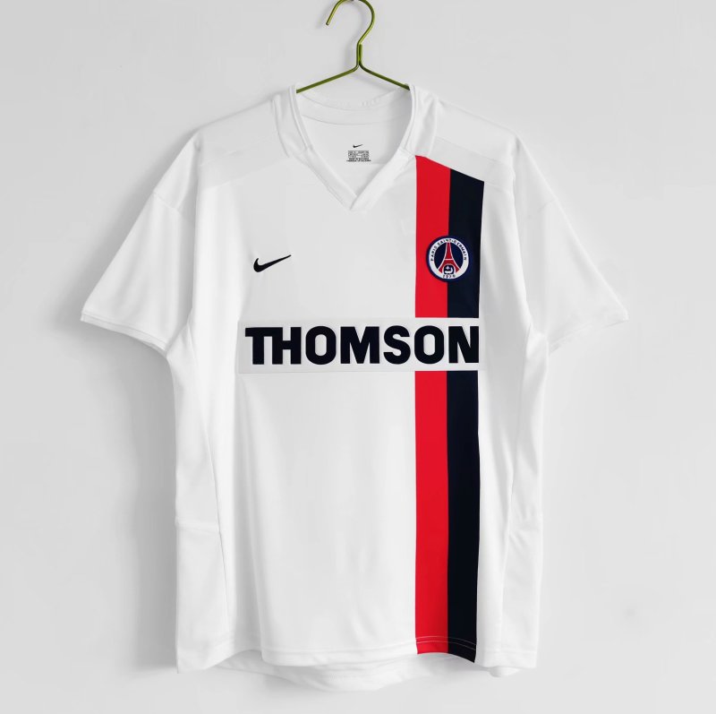 Paris Saint-Germain 02-03 away white retro #710#811#503