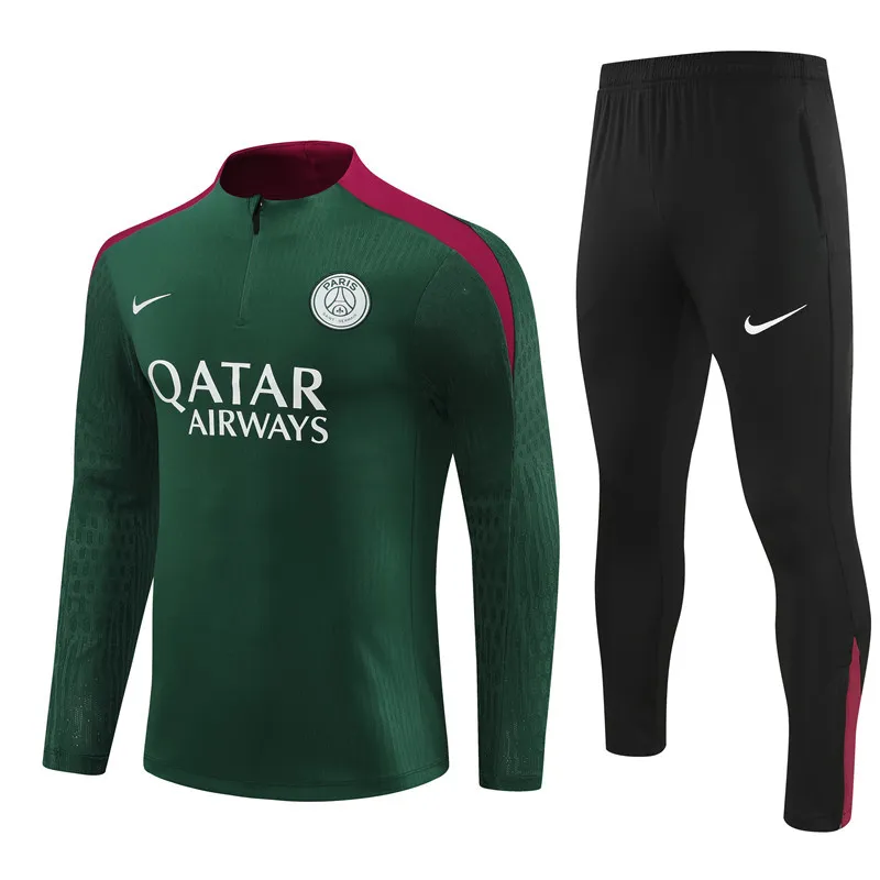 PSG tracksuit deep green kid adult 24-25 player version
