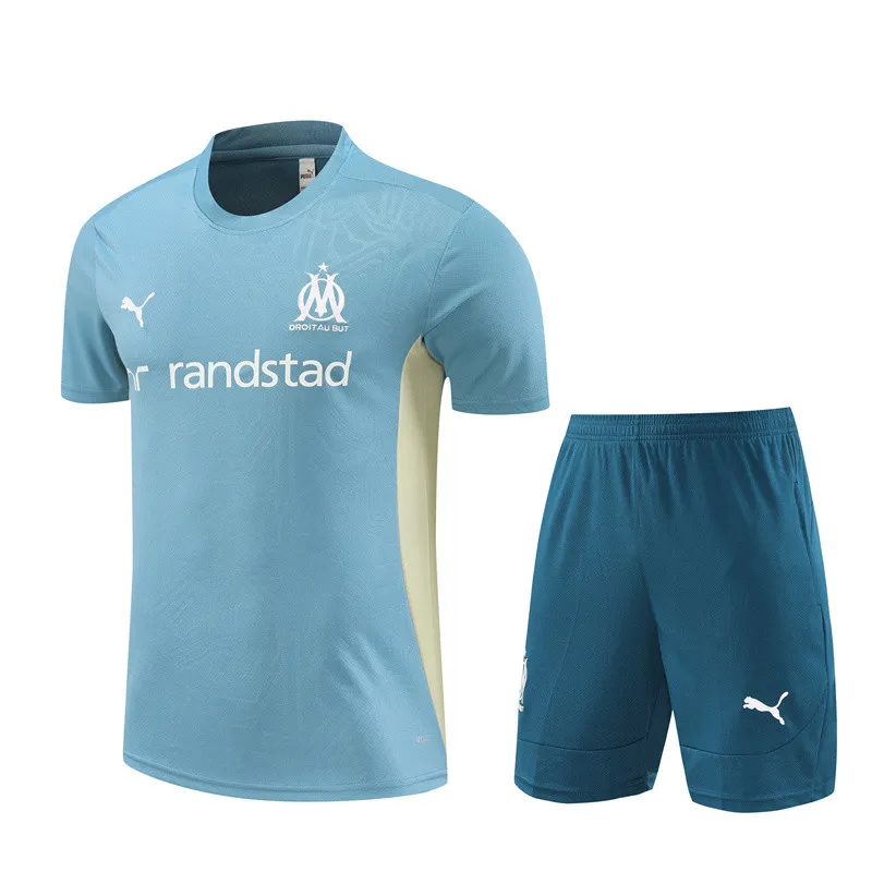 Marseille training lake blue kid adult with shorts 24-25