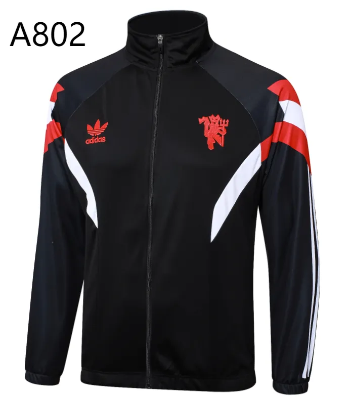 Manchester united jacket black 24-25