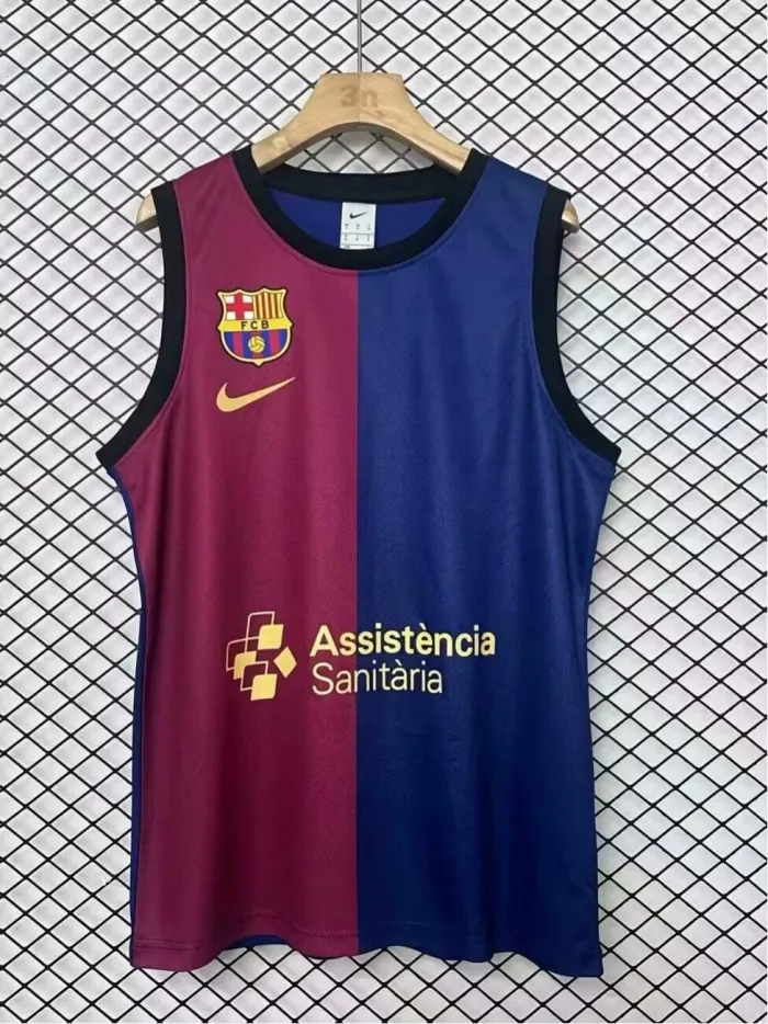 Barcelona basketball vest home 24-25