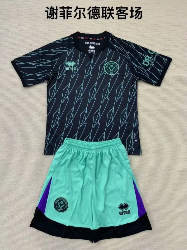 Sheffield United away kid adult with shorts 24-25