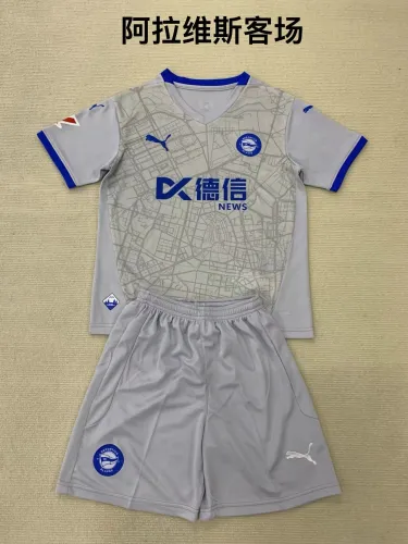 Deportivo Alavés away kid adult with shorts 24-25