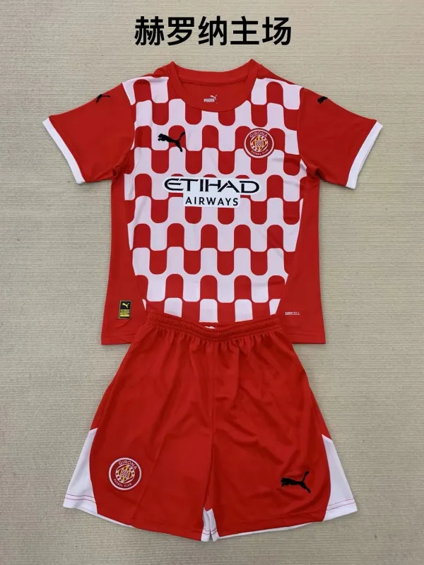 Girona FC home kid adult with shorts 24-25