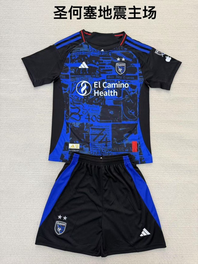 San Jose Earthquakes home kid adult 2025 MLS