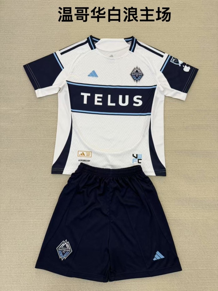  Vancouver Whitecaps FC home kid adult 2025 MLS