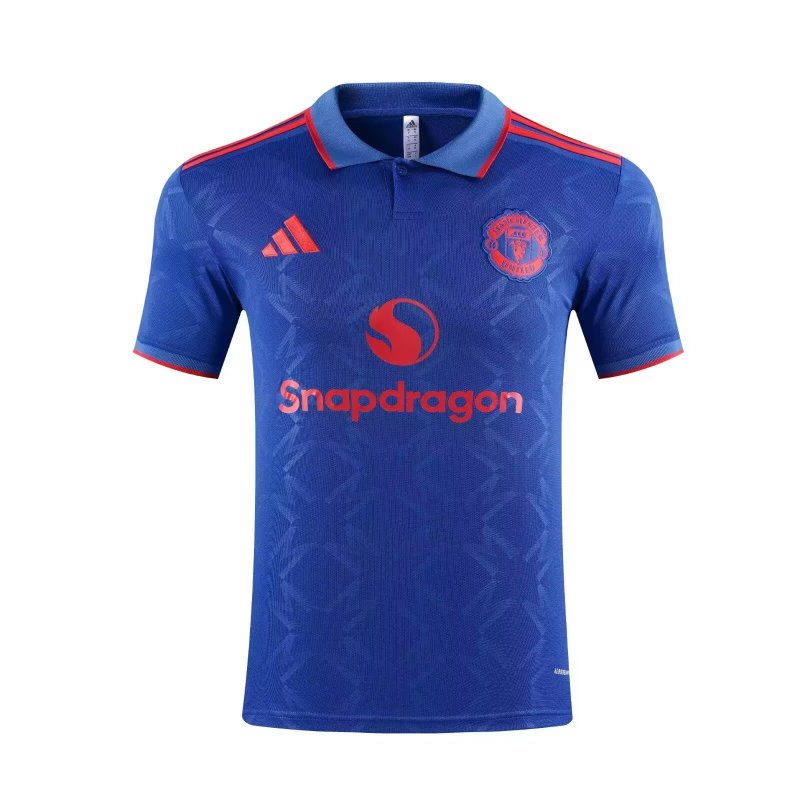 Manchester united polo color blue 25-26 #418