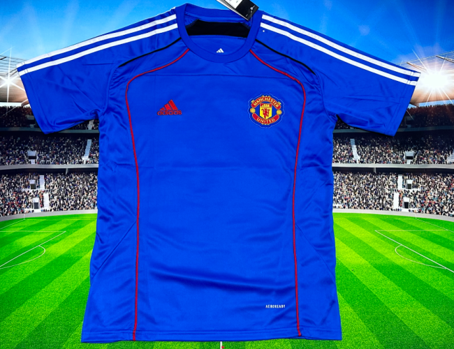 Manchester united training blue 25-26