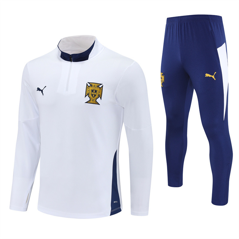 Portugal tracksuit white kid adult 2025