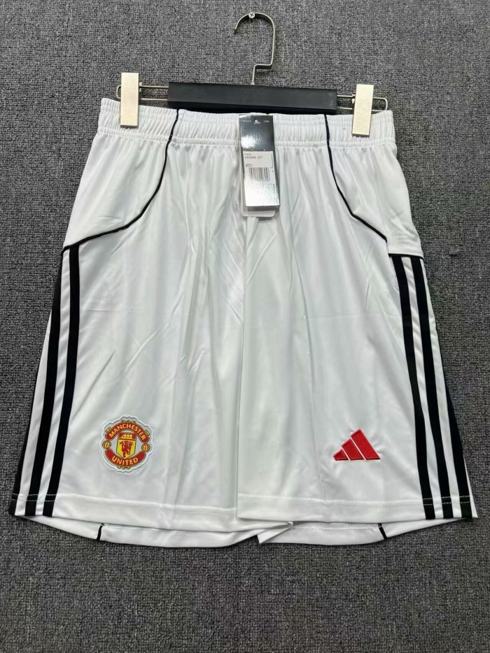 Manchester united home shorts 25-26