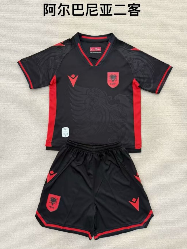 Albania third kid adult with shorts 2025