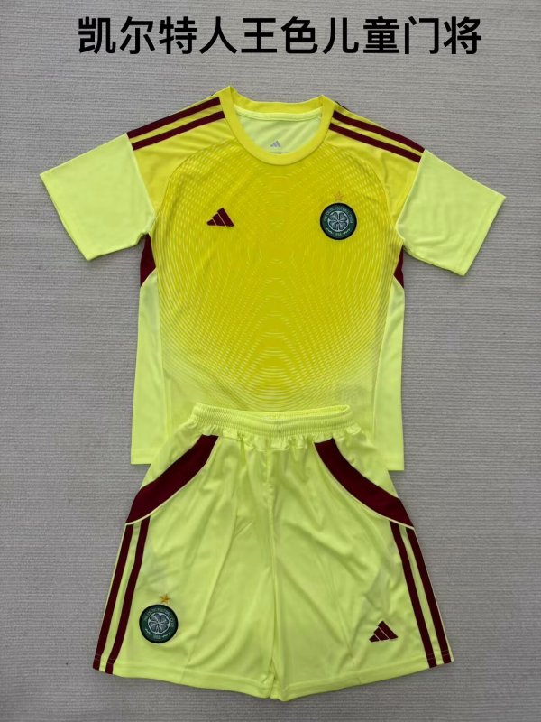 Celtic F.C. goalkeeper yellow kid 25-26