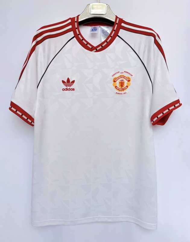 Manchester united 1991 away white S-4XL