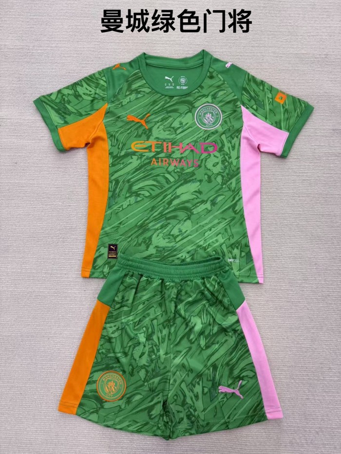 Manchester City goalkeeper green kid adult 25-26