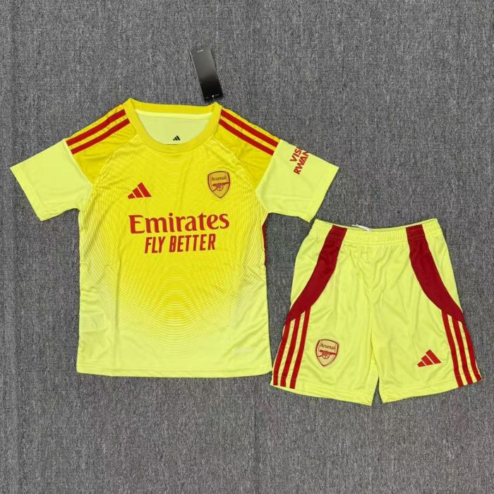 Arsenal goalkeeper yellow kid adult 25-26