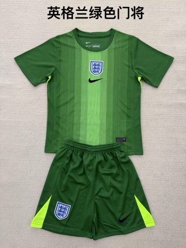England goalkeeper green kid adult with shorts 25-26