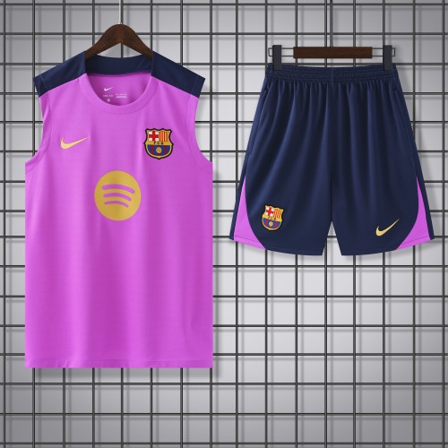 Barcelona vest purple with shorts 25-26