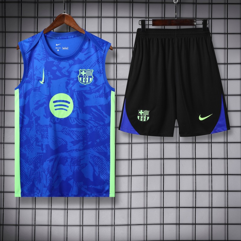 Barcelona vest lake blue with shorts 25-26
