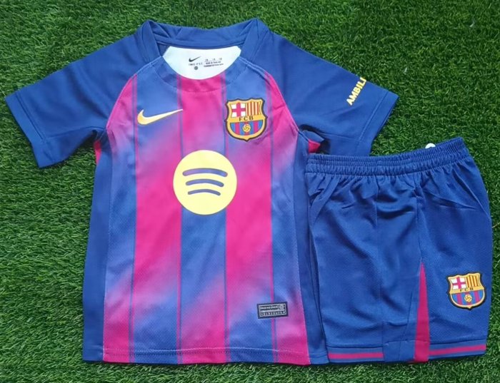 Barcelona home kid 25-26