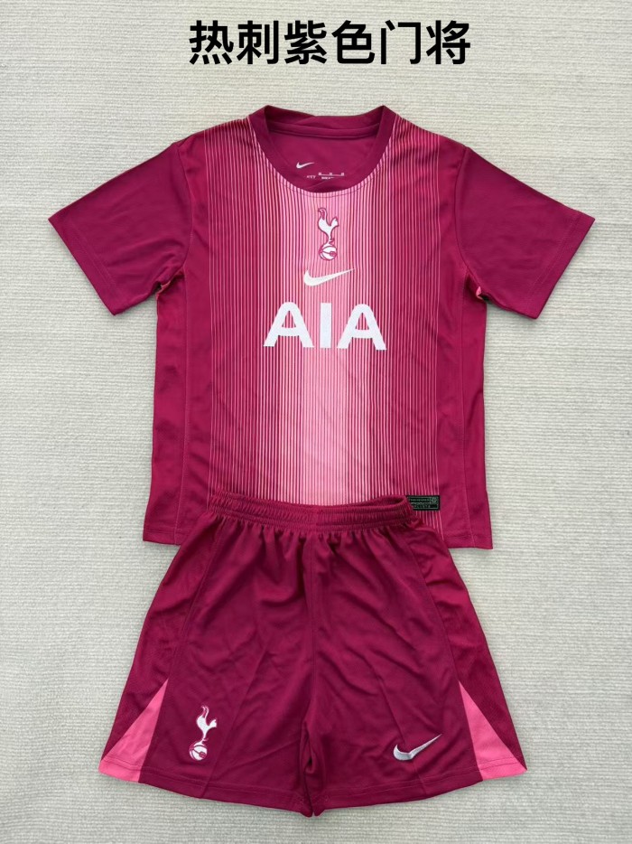Tottenham Hotspur goalkeeper purple kid adult 25-26