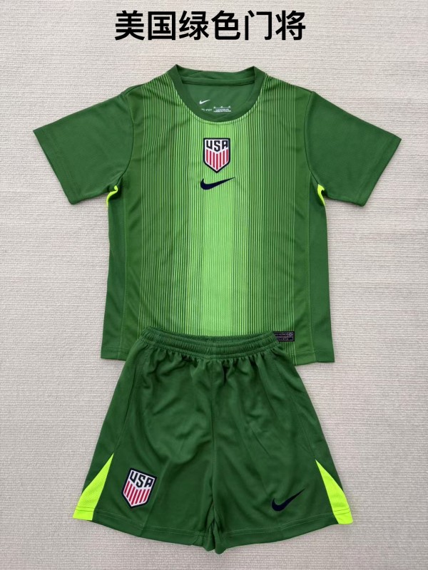 U.S.A goalkeeper green kid adult 25-26
